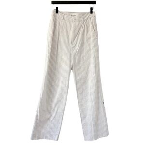 Reformation Oren Pant White Stripe